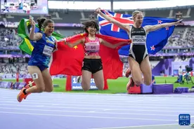 巴黎残奥会｜田径——女子100米T36级：史逸婷夺冠图片