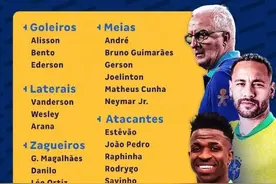 内马尔重返巴西国家队，中超故人奥斯卡遗憾落选图片