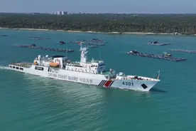 中越海警开展2025年第一次北部湾联合巡逻图片