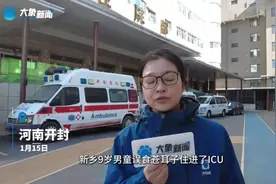 9岁男孩误服苍耳子住进ICU，入院后第一次睁开眼睛图片