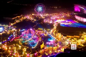 光影艺术打造都江堰夜游新场景 成都第二届天府熊猫光影节开幕图片