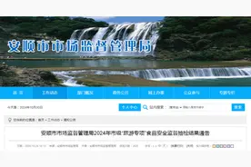 贵州省​安顺市市场监督管理局2024年市级“旅游专项”食品安全监督抽检结果通告图片