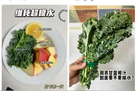 热闻|边喝奶茶边减肥？“羽衣甘蓝”冲上热搜！网友：真的能瘦？图片