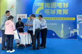 知识产权维权援助维权援助首次进驻海阳毛衫节图片