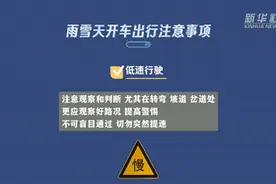谨防“打出溜滑”，雨雪天气如何安全出行？图片