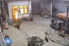 炸了！连续点火19次，明火瞬间喷出崩飞门窗图片