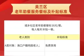 便宜又卫生！海口美兰区长者食堂地址来了图片