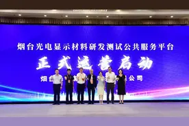 国内首家！光电显示材料研发测试公共服务平台在烟台黄渤海新区正式运营图片