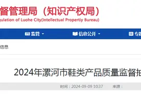 2024年河南省漯河市鞋类产品质量监督抽查结果公布图片