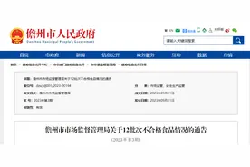 海南省儋州市市场监督管理局抽检食用农产品323批次 不合格12批次图片