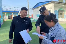 嘉祥县公安局黄垓派出所深入校园开展安全检查工作图片