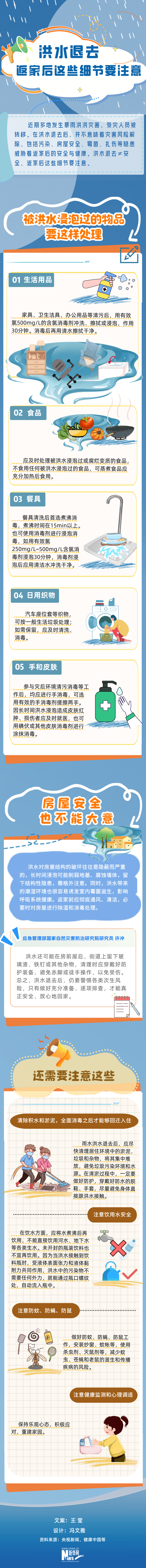 洪水退去 返家后这些细节要注意
