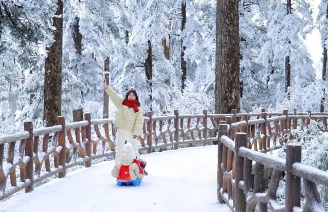 寒假遛娃必冲！瓦屋山冰雪仙境已上线，小神兽耍雪自由get！