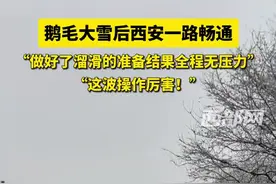 鹅毛大雪过后 西安今早一路畅通 感谢有你……图片