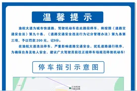 即日起 在渝航大道违法停车记9分罚200元！图片