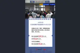 海报新闻｜10月1日 长春站预计发送旅客19.8万人次图片