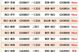 北部湾航空冬春航季新增及重开23条航线 升级服务打开漫赏冬春之旅图片