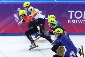 （体育）短道速滑——大冬会：男子500米初赛赛况图片