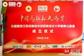 以奔跑传递公益，南京成立国内首家红十字马拉松公益基金图片