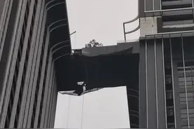 泰国网红豪宅震后现状：高层断裂天桥被包裹，住户不敢搬回来居住图片