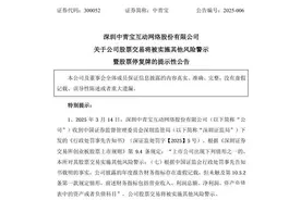 虚构业务、未及时披露实控人被采取强制措施，中青宝将ST图片