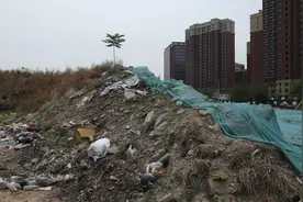 这里越堆越高的渣土山该由谁来清？图片