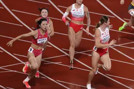 世界田联接力赛︱中国百米接力女队出现交接失误，梁小静誓言从头再来图片