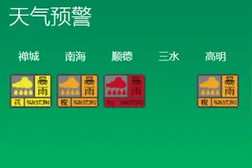 佛山该区暴雨红色正在生效中，可延迟上学图片