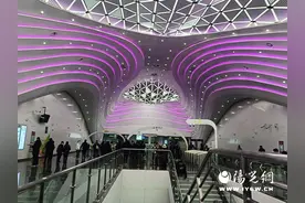 记者体验西安地铁8号（环）线运营第一天 一日看尽长安花图片