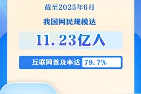 我国网民规模达11.23亿人，互联网普及率达79.7%图片