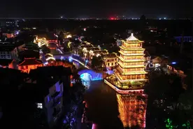 “百景建设”新亮点闪耀夜空！肥西三河古镇打造夜游新体验图片