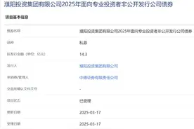 濮阳投资集团拟发行14.3亿元公司债，获上交所受理图片