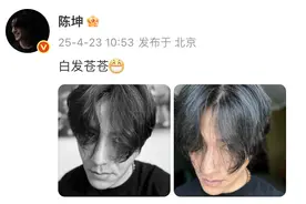 陈坤白发没我多，颜值秒杀我图片