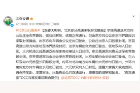 受雾大影响北京部分高速采取封闭措施图片