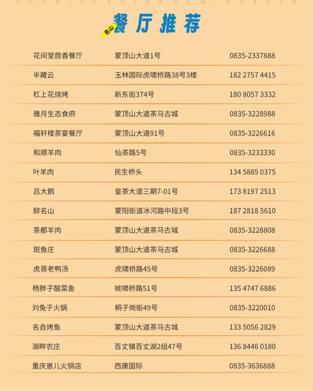 超全游玩攻略 | 国庆中秋双节来名山，这篇一定要收藏！