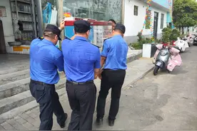 “城市蓝”再护航，枣庄薛城守护校园周边“一方净土”图片