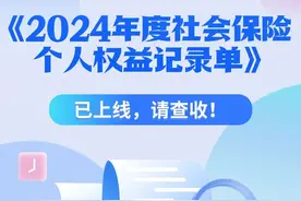 《2024年度社会保险个人权益记录单》已上线，请查收！图片