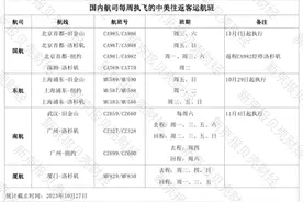 中国航司每周执飞中美航班可增至35对，最早11月9日生效图片