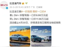 比亚迪宣布：多款车型降价，最高降1.6万元！王传福最新发声图片