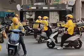 广州外卖骑手一周违法三次以上将停单，骑手：站点还未通知实施，希望不影响收入图片