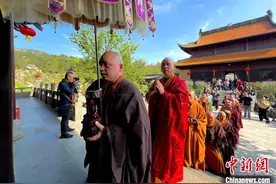 越南“无言通”祖师像千年后回浙江义乌双林禅寺图片