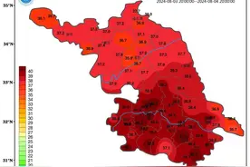 41℃！江苏红到发紫！这里还下了小冰雹？图片