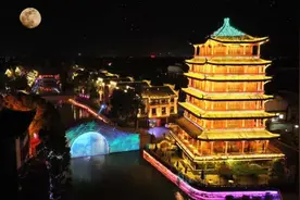 肥西：三河明月夜 灯影恋星辰图片