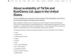 至少11款字节系应用程序已从美国苹果商店下架图片