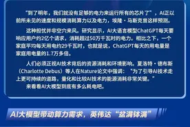 太耗电了！“AI高能耗远超人们预期！”图片