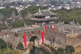 金陵、姑苏，城门挂联迎春图片