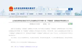 济南城建集团及其2家子公司入选山东省首批“齐鲁建造”品牌图片