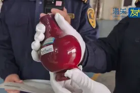 1件清代花瓶险被偷运出境，幸被萝岗海关及时拦下图片