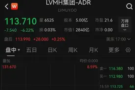 美国关税，锤爆奢侈品巨头！LV在中国刚刚又涨价，但股价大跌6%，老板身家已缩水186亿美元图片