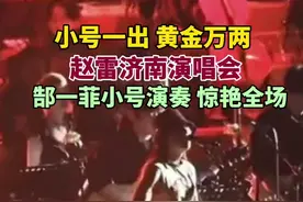 小号一出，黄金万两！赵雷济南演唱会，郜一菲小号演奏，惊艳全场图片